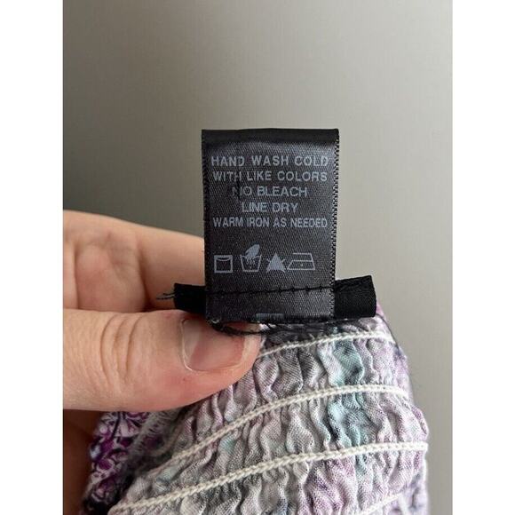 Torrid Smocked Paisley Halter Top Braided Plus Size 3X Rayon Women’s - Picture 4 of 7